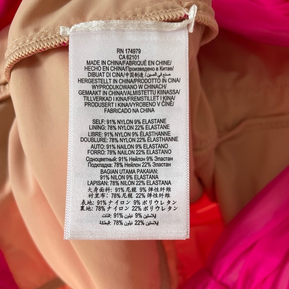 💞NWT HERVE LEGER one-shoulder draped jersey mini dress in neon Pink, size M - Picture 13 of 17